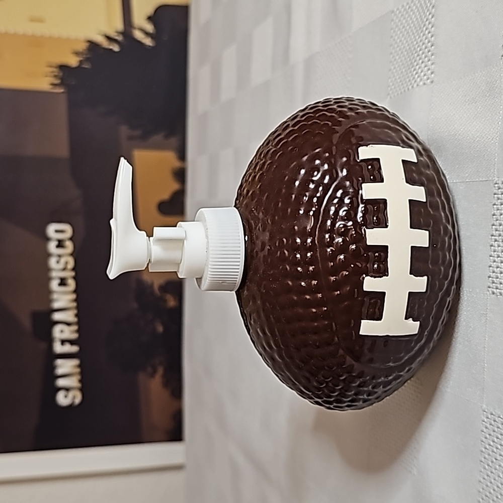 Football Soap Dispenser. NWT.